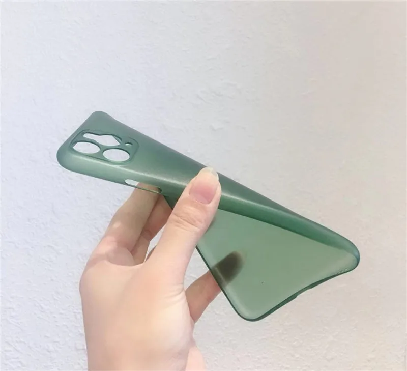 Новинка 2020 Ультратонкий чехол для сотового телефона iPhone защитная крышка объектива матовый прозрачный мягкий из полипропилена 12