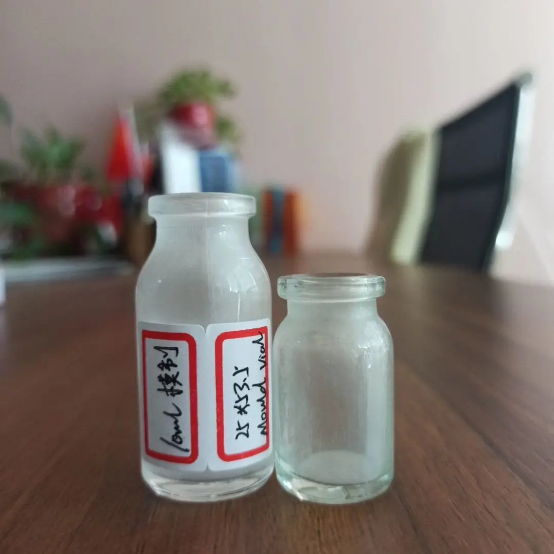 pharmaceutical clear molded glass vials glass bottles for injection