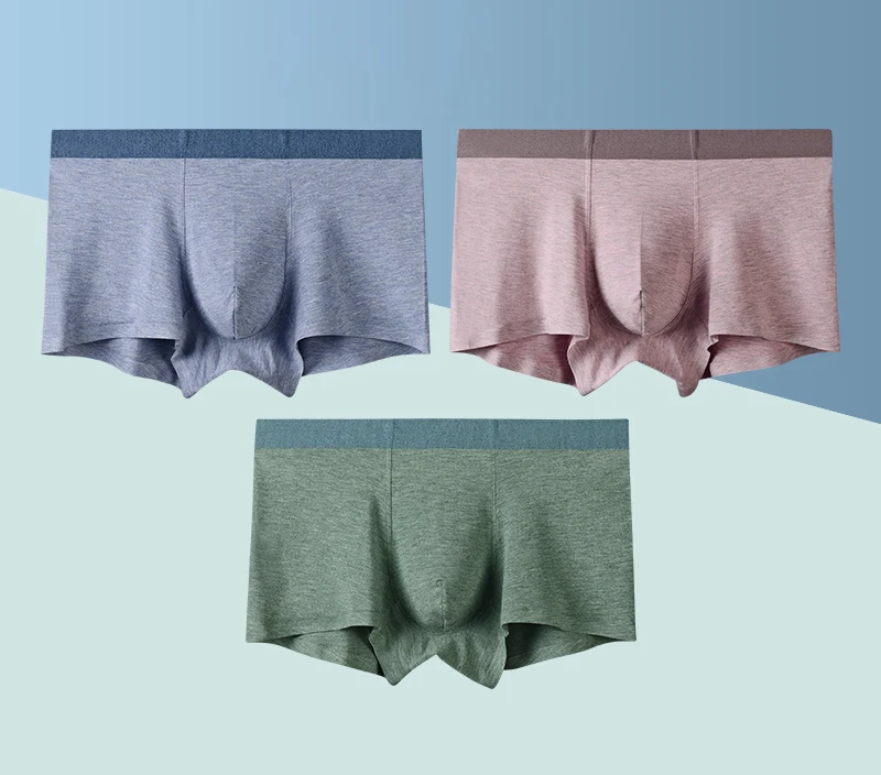 
Ultra Breathable and Soft Boxer Briefs Mens Low Rise Trunks Underwear 