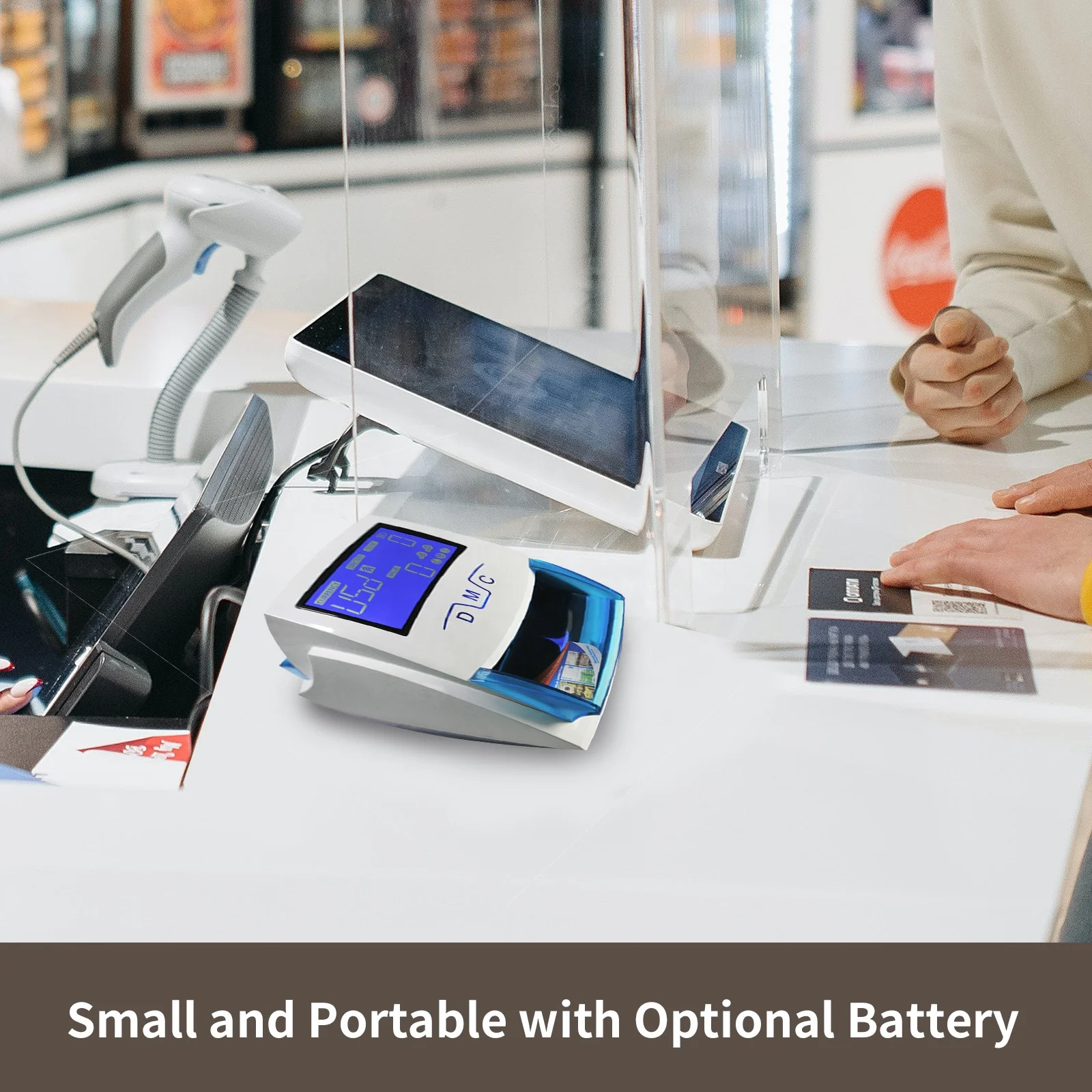 HL-520B EUR USD GBP LBP Mini Handy Banknote UV/MG Detecting Machine Euro Notes Money Bill Cash Detector Ready to Ship