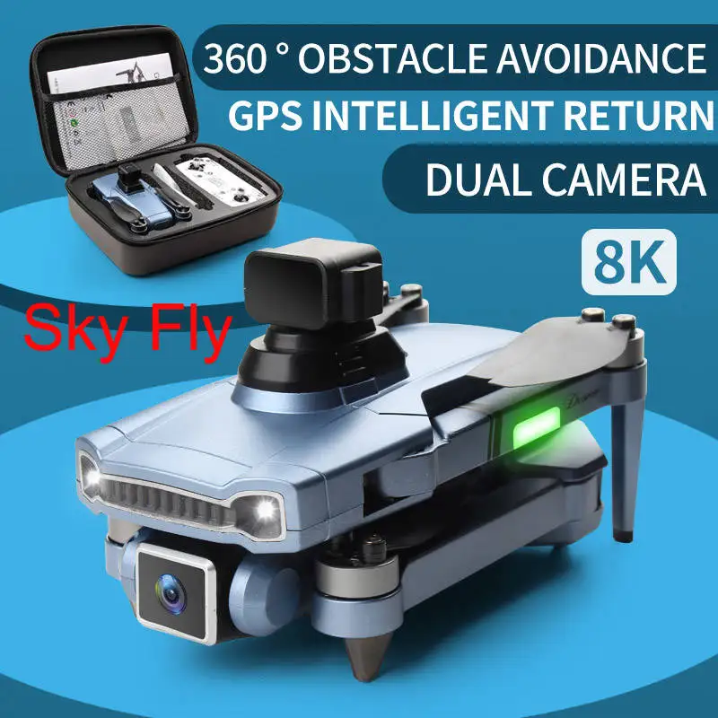 JHD S179 Pro RC Drone GPS FPV Quadcopter with Profesional Dual 4K Cameras Foldable Quadcopter Brushless Motor Drones Toys Dron