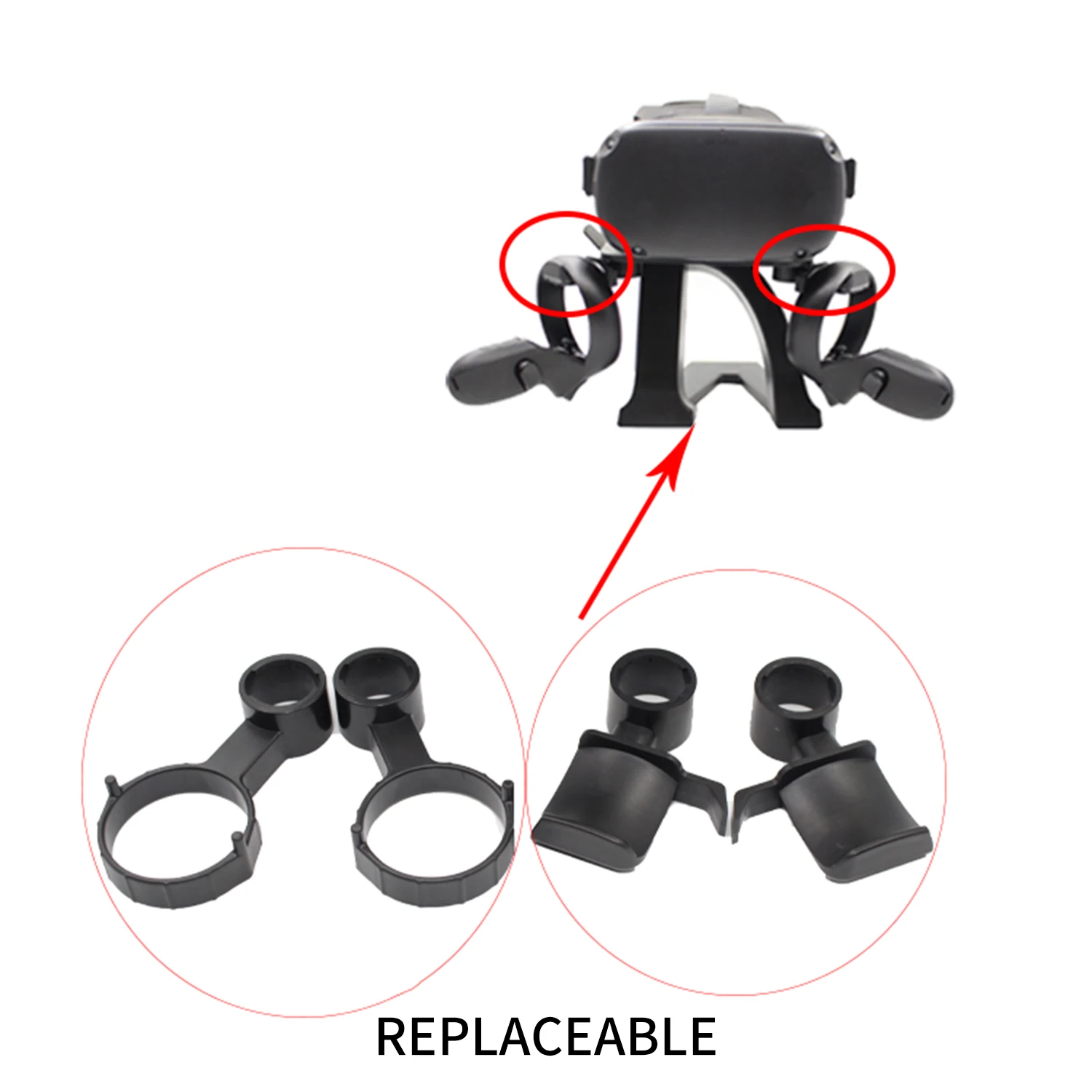 VR Storage Mount Display Stand Station Holder for Oculus Quest 2 Headset &Handle Controller Display Stand