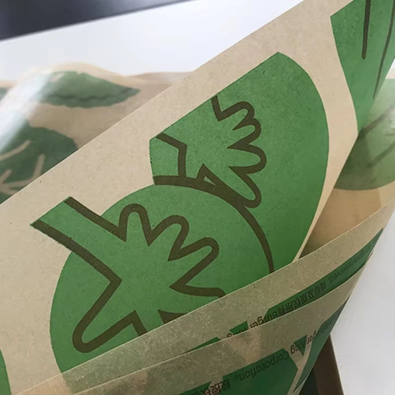Custom Biodegradable Hot Dog Burger Packaging Kraft Paper Greaseproof Hamburger Sandwich Wax Paper Food Wrapping