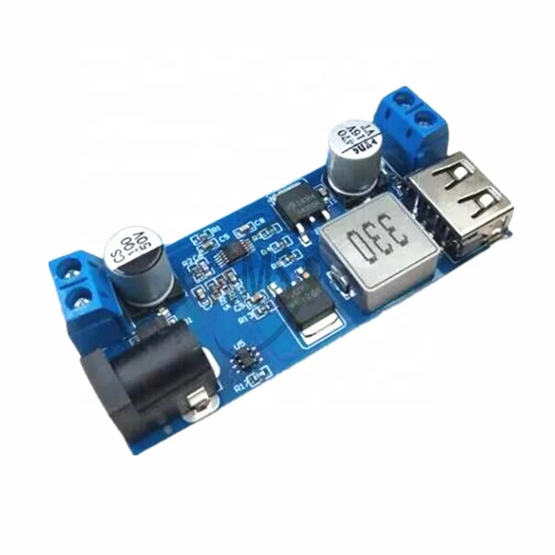 DC 6V 9V 12V 24V to DC 5V 5A Buck Converter Module 9-36V Step Down to USB 5V Transformer Dual Output Voltage Regulator Board