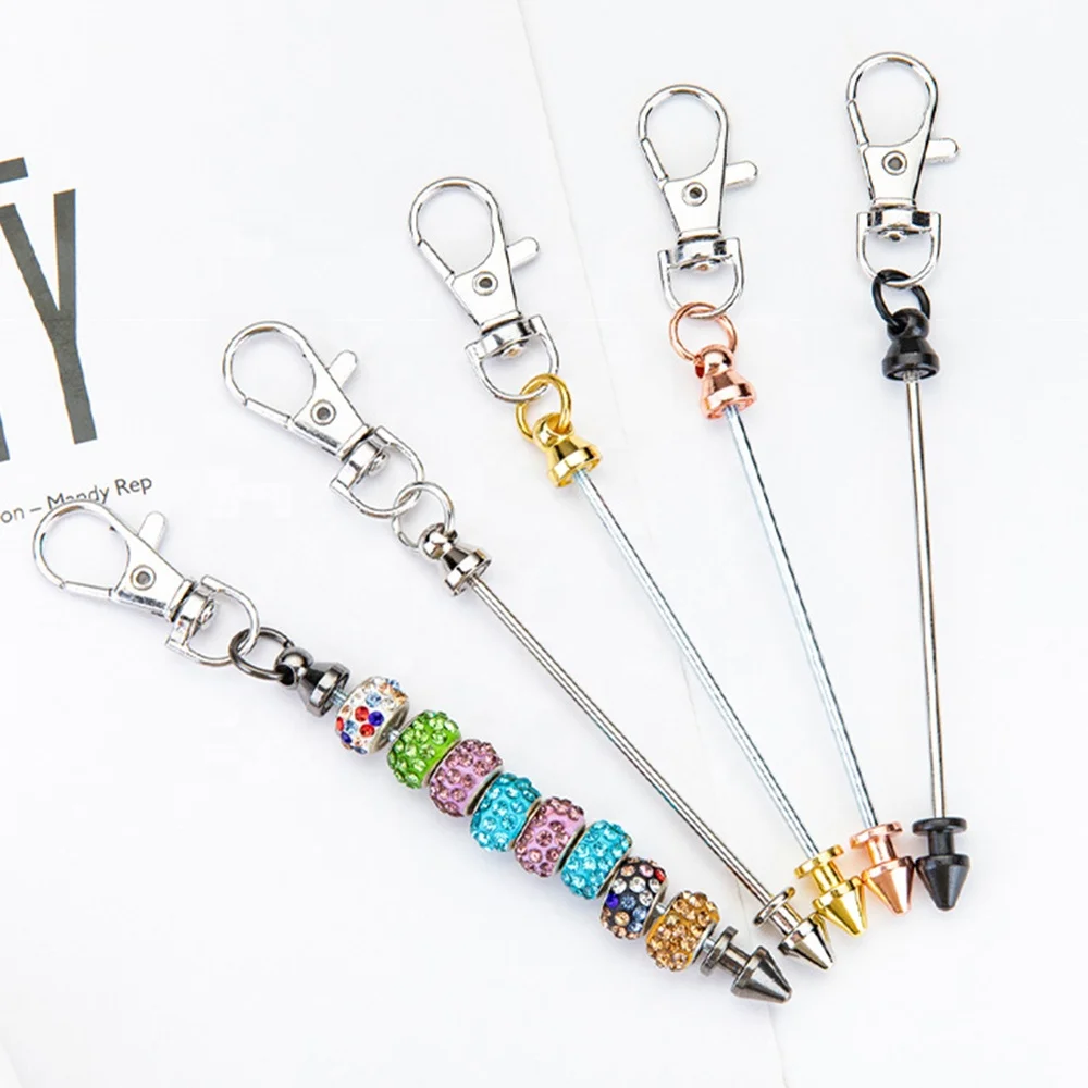 diy silicone PVC focal beaded lobster buckle event souvenir gift key chain creative luggage charm pendant keychain