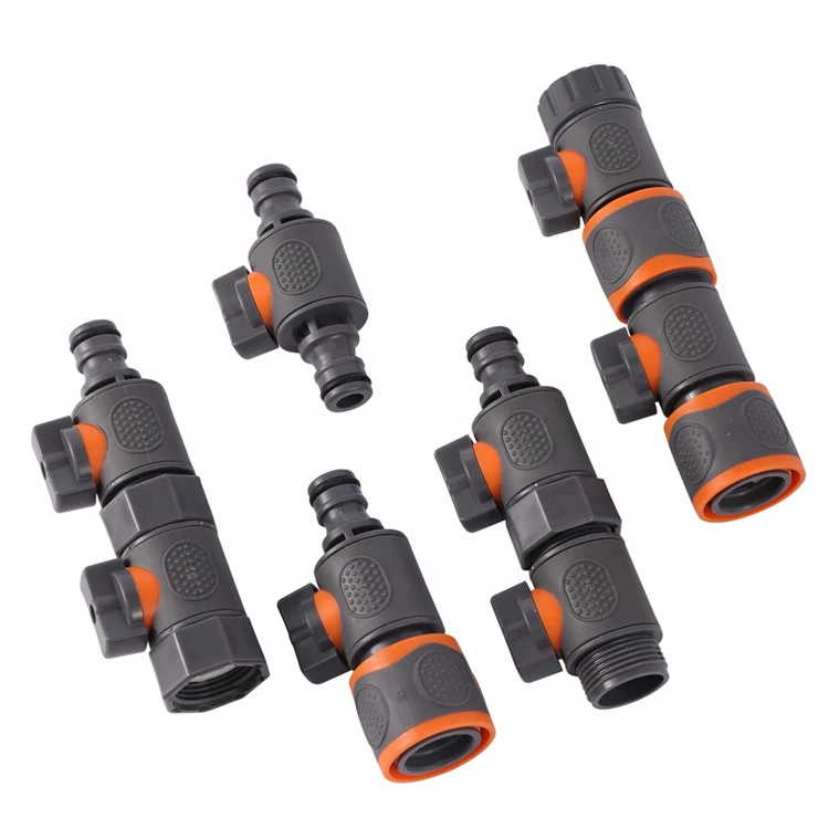Lingzhen With garden car wash equipment quick connector ABS 1/2 3/4 inch quick connector nipple