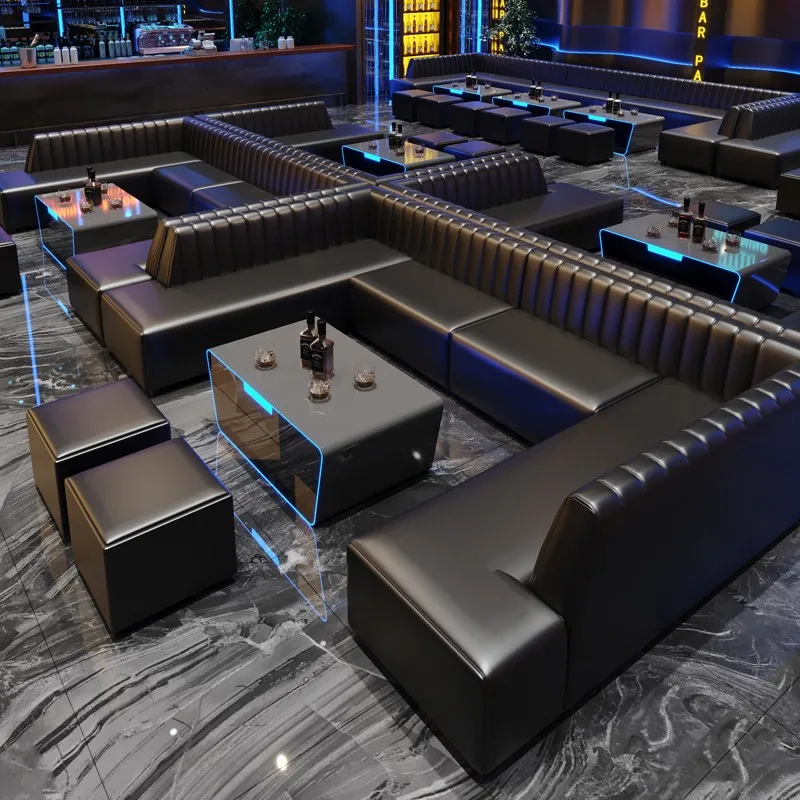 Chesterfield luxury club furniture booth seating Hotel Restaurant outdoor modern bar booth sofa