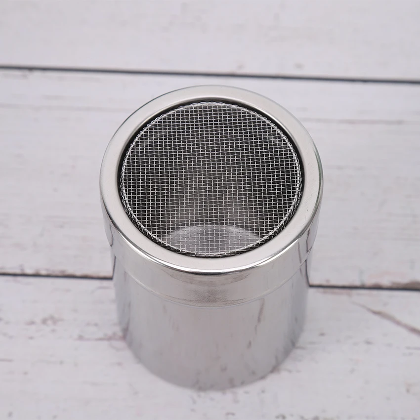 304 Stainless Steel Duster Fancy Coffee Duster Cocoa Powder and Cinnamon Powder Duster Mesh Screen