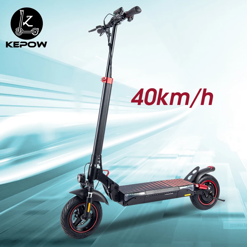 China Warehouse 500W/12.5AH Electric Scooter 10 Inch Fat Tire 40KM/h  2 Wheels for Adult