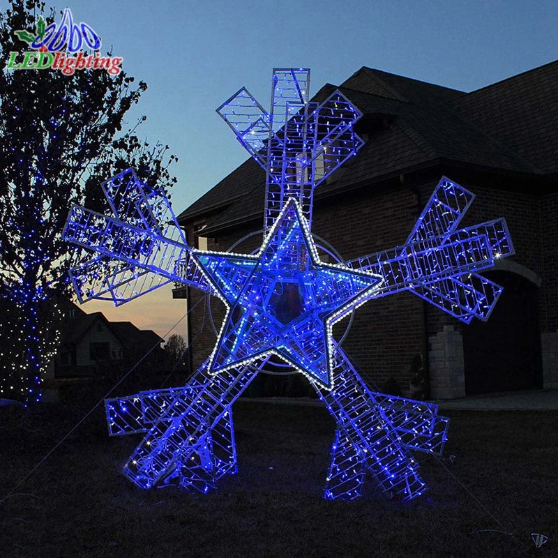 Big Arch shape street lighted up Manufacture with snowflakes Decorations LED 3D Motif Christmas winter holiday Lights