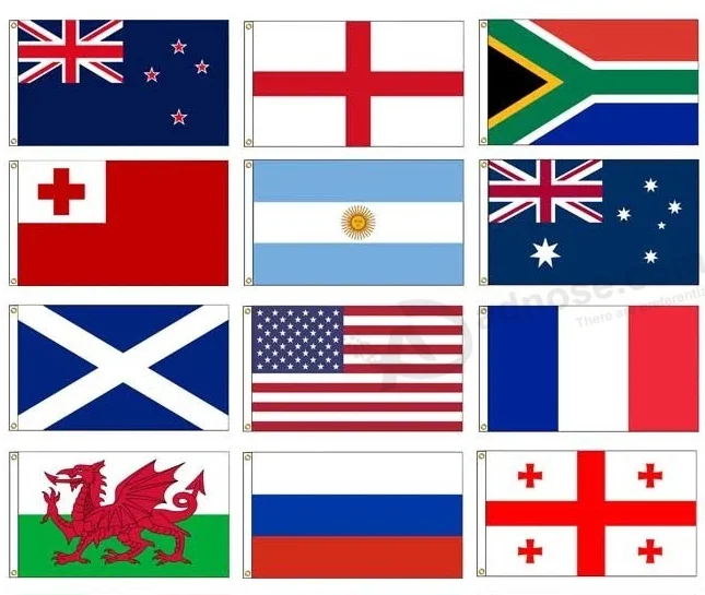 Factory Customized All Countries Flags Nation Flags with Logo Custom Printing Flags Banners