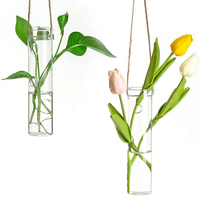 Decoration Flower Wall Hanging Glass Test Tube Bud Vase