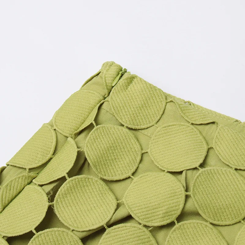 French Hollowed Out A-Line Skirt Summer New Fashion High Waist Fringe Irregular Skirt Female