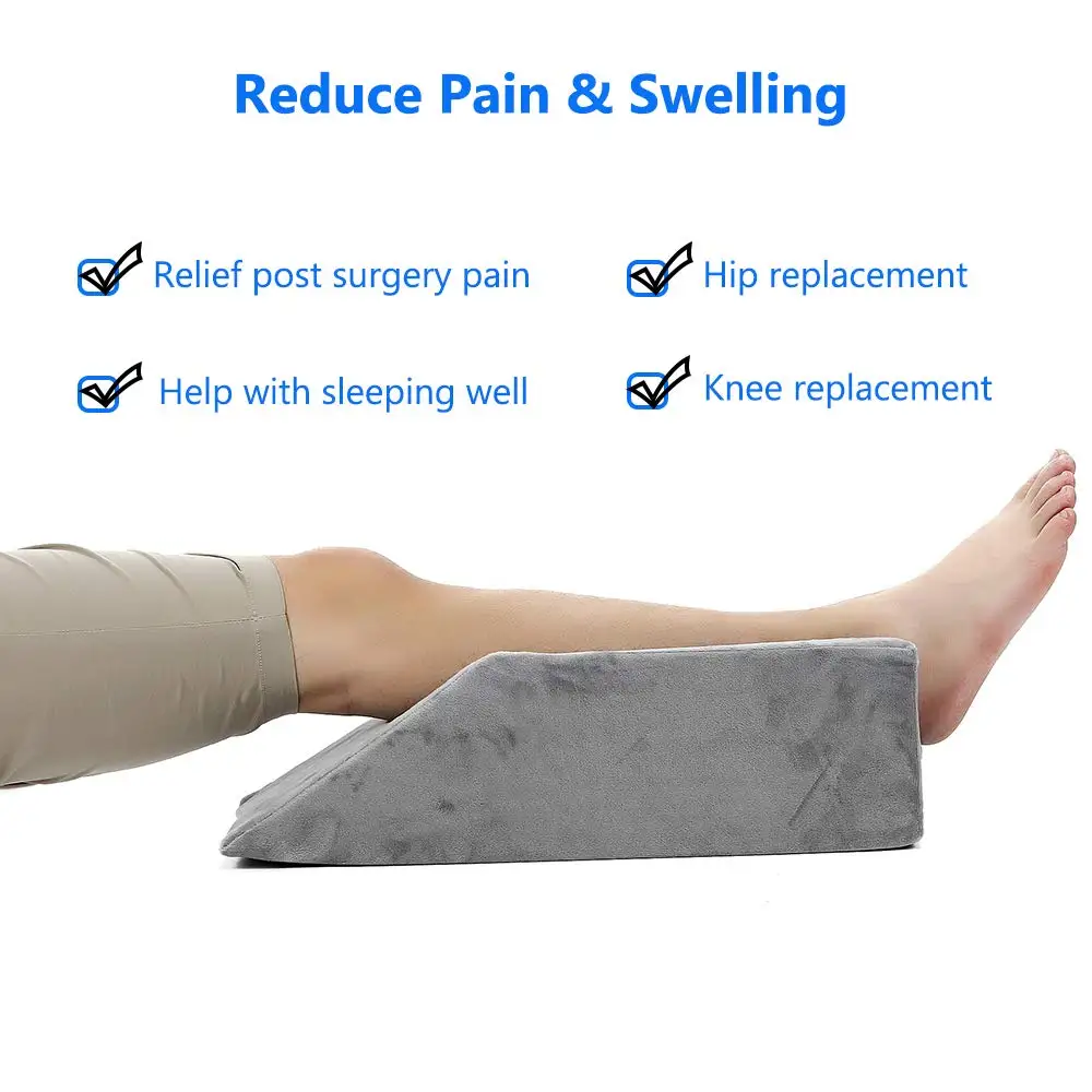 Leg Elevation Wedge Pillow Knee Foam for Sleeping Post Surgery Foot Leg Rest Pillows Knee Support Cushion