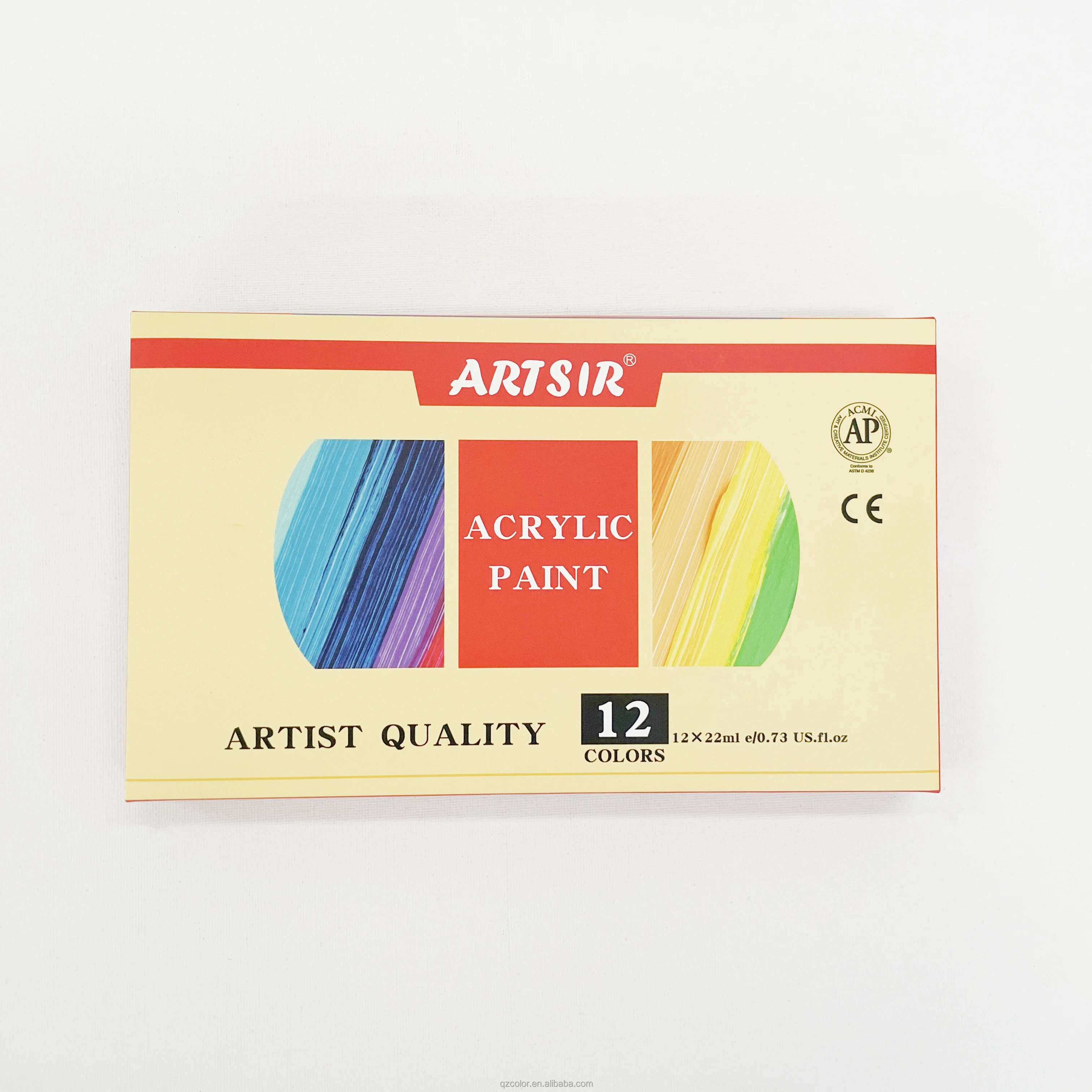 Popular Acrylic Paint Set Waterproof 12 Colors For Artist DIY Hand Painting Graffiti on Stones Wall Canvas