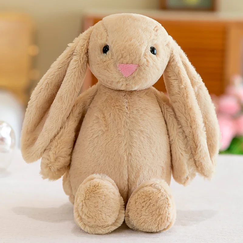 New Cute Kawaii Easter Days Gift Sleeping Toys Stuffed Animal Doll Long Ear Rabbit Plush Rabbit Toys for Girls
