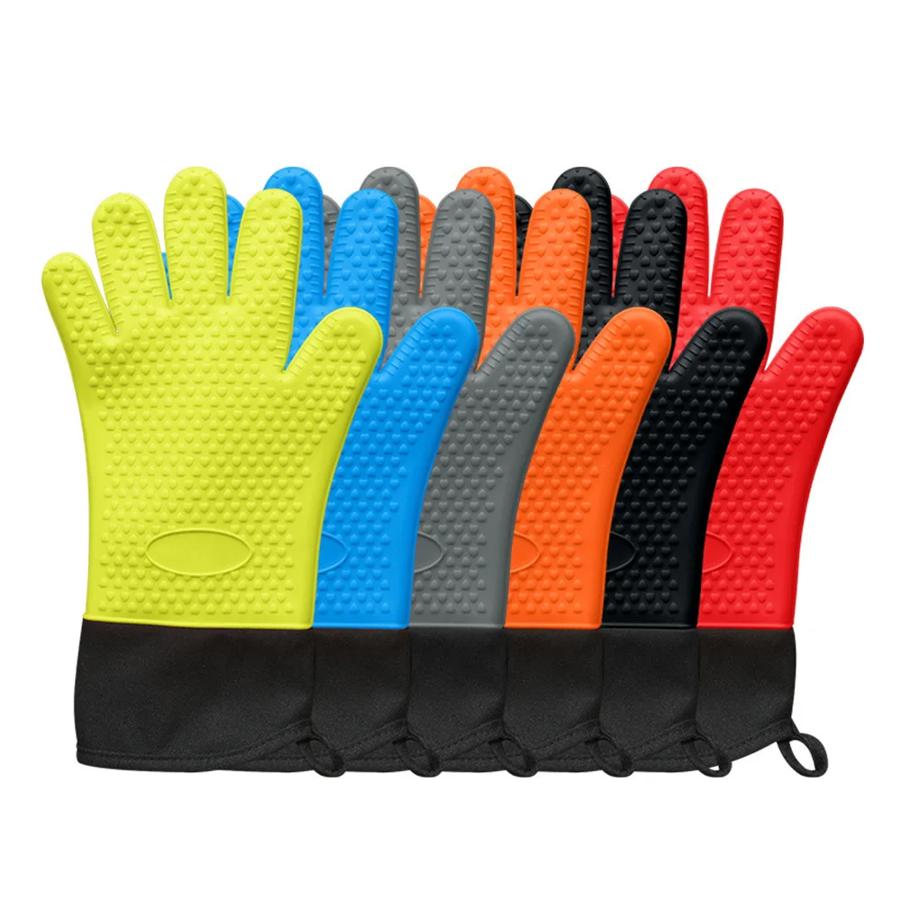 Multi Color Silicone Baking Gloves Silicone Insulated Gloves For Cooking