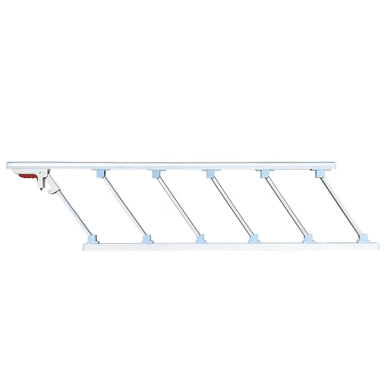 hospital medical bed accessories spare part of folding aluminum alloy side guard rails
