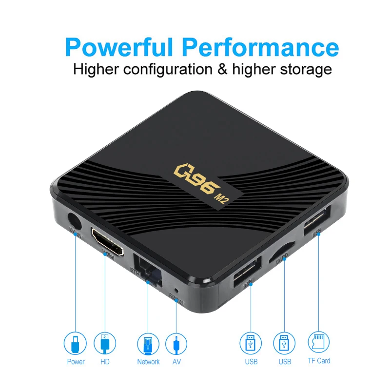 BYINTEK Q96 M2 4K Android 11 international cheapest smart black TV BOX with 16 ROM support 3D games video hd