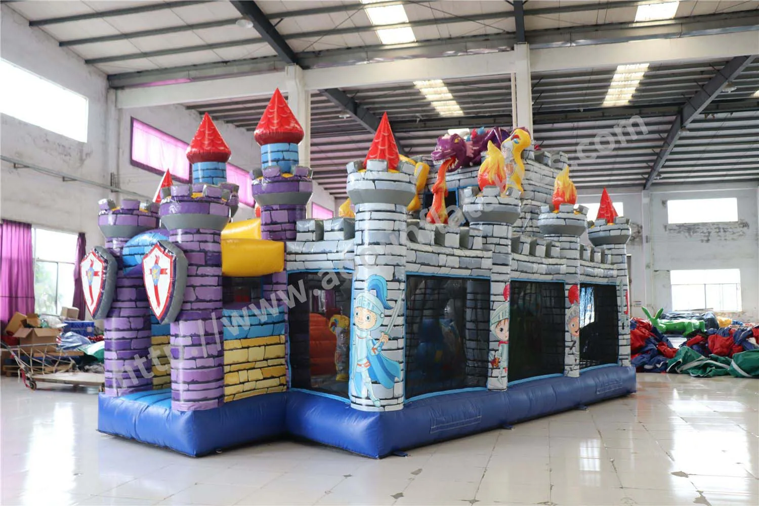 Soldier castle theme Jumping Castle Inflatable Bounce House For Kids For Soft Play