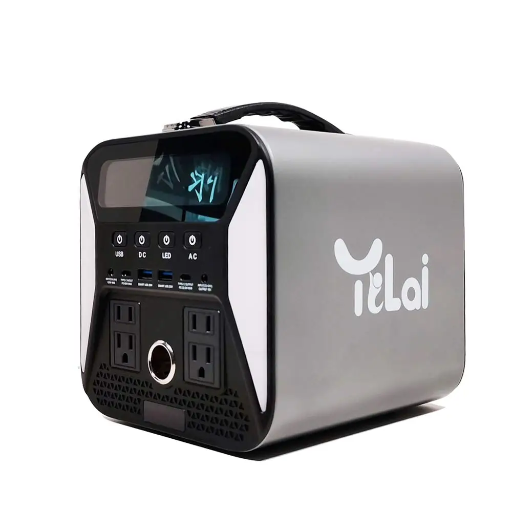 Портативные электростанции 300 Вт, перезаряжаемая резервная литиевая батарея для кемпинга, путешествий на открытом воздухе и домашней удержания аварийного питания