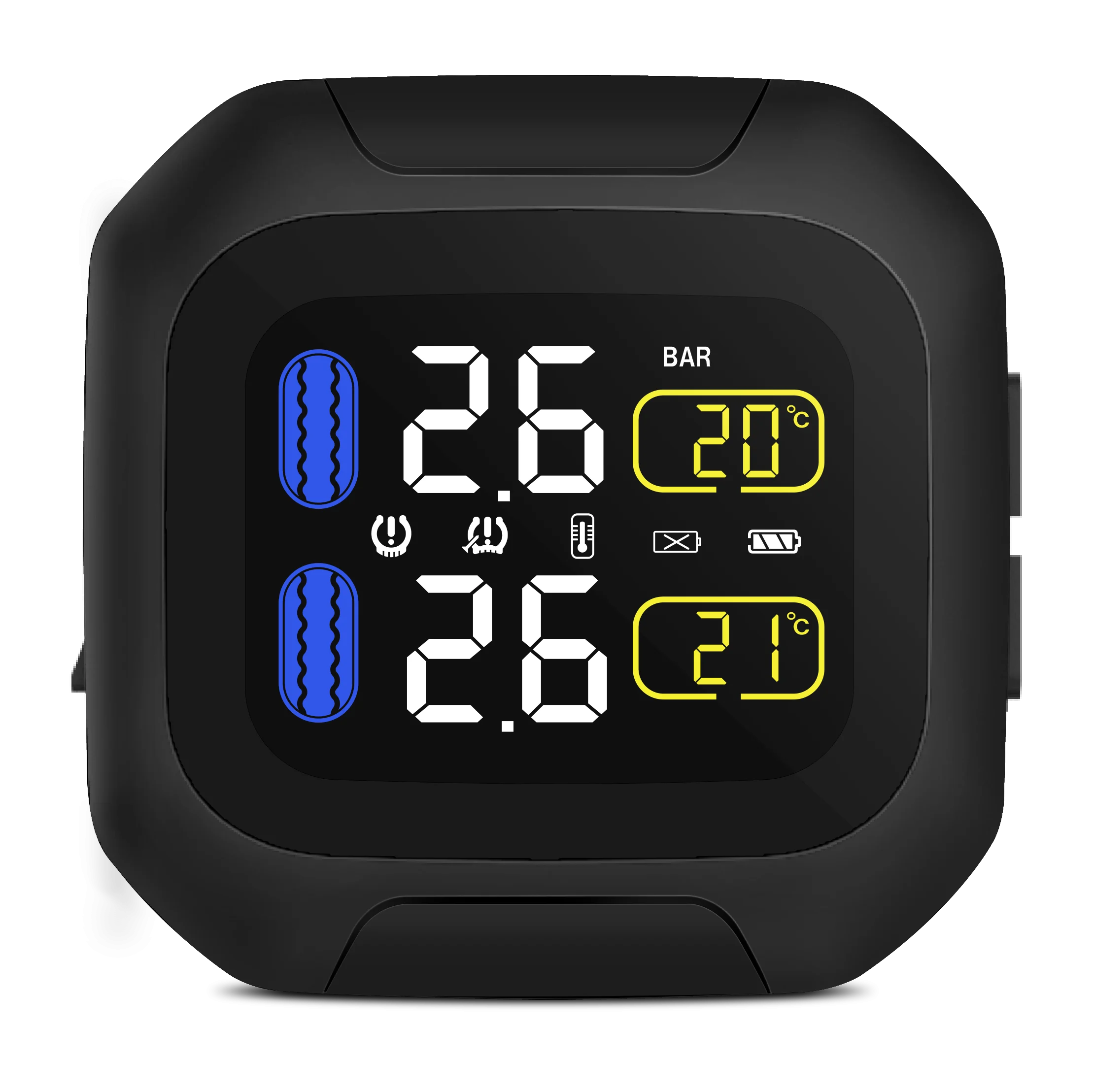 Tire pressure monitoring car tire pressure monitor tpms built-in portable high-definition color screen digital display tire pres