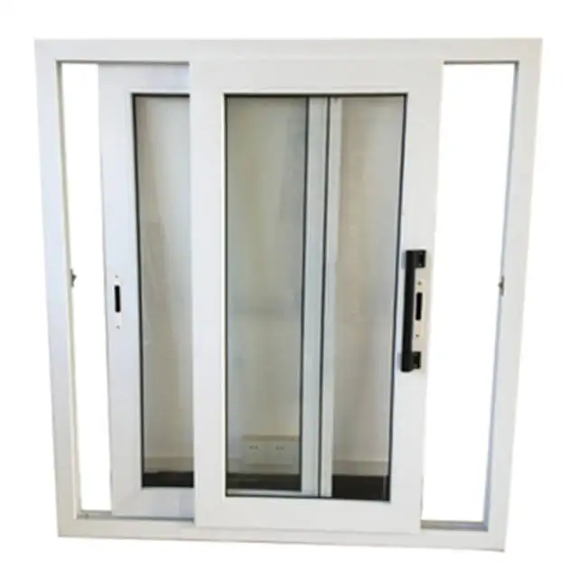 Hurricane Proof Double Glass Fiberglass Pvc Sliding Windows