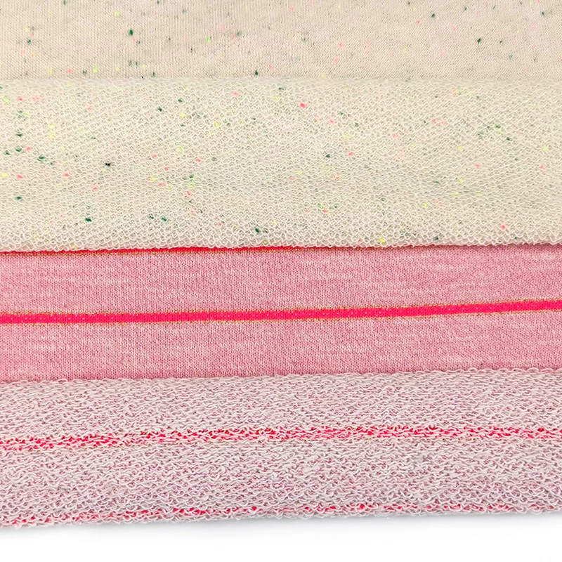 ESSE TEXTILE CVC dot yarn dyed french terry fabric for sportswear polo shirt