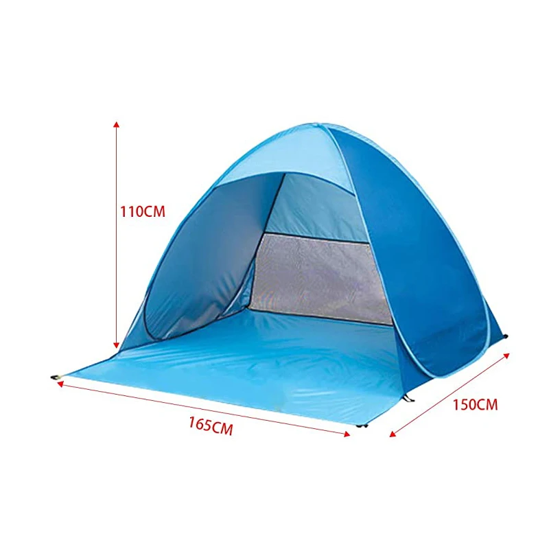 
China Portable outdoor Sun protection Automatic pop up Beach Tents family 