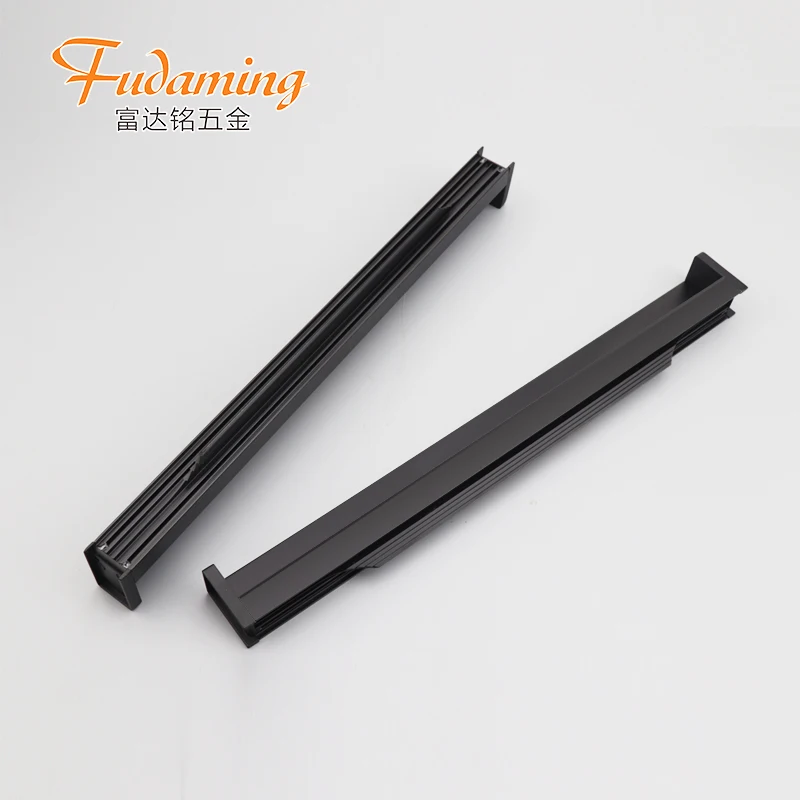 
aluminum alloy invisible recessed long handle for wardrobe drawer cabinet door 900mm 