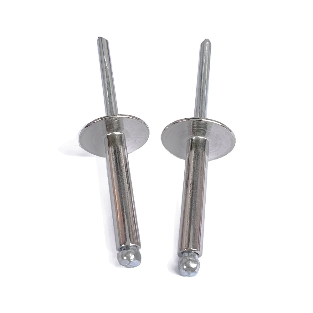 Оптовая Продажа с круглой головкой из нержавеющей стали, заклепки с большими полями