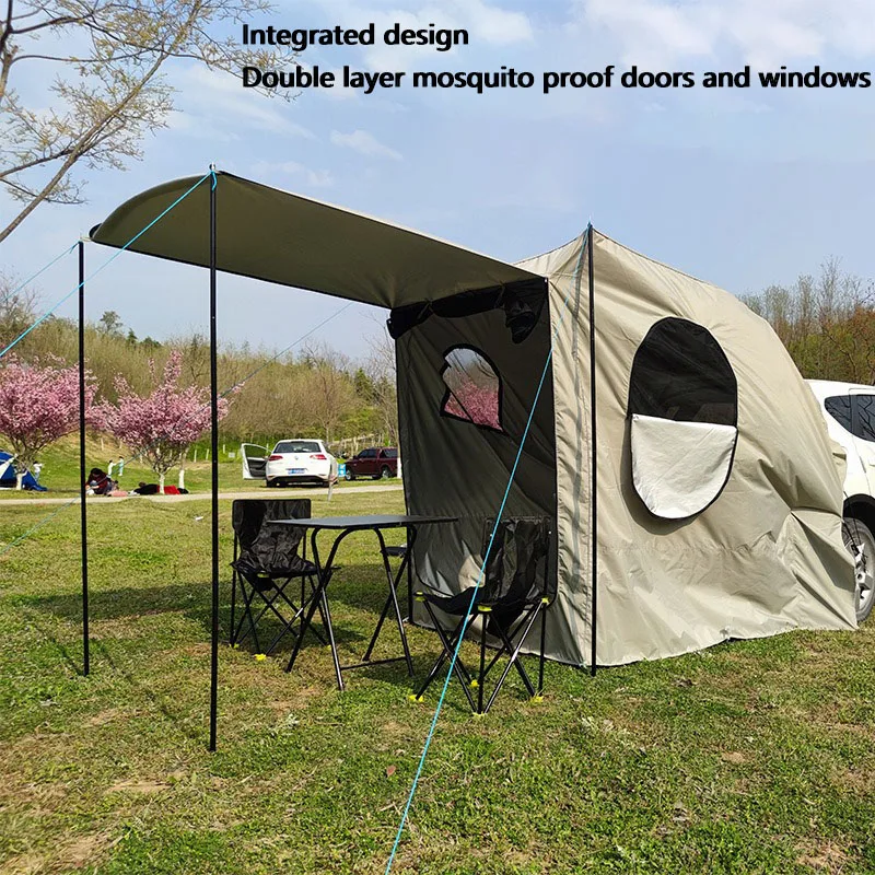 Cross border Korean Hot Selling Multi functional Car Rear Roof Extension Outdoor Camping Tent
