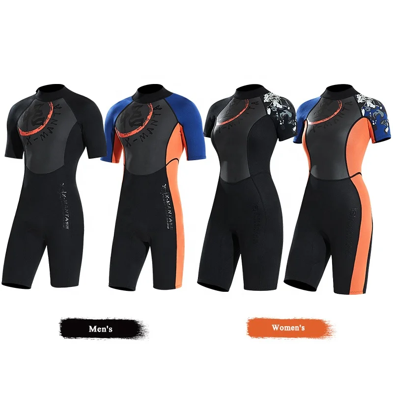 2019 New Short Diving Suit For Women Mens 1.5mm Neoprene Wetsuit