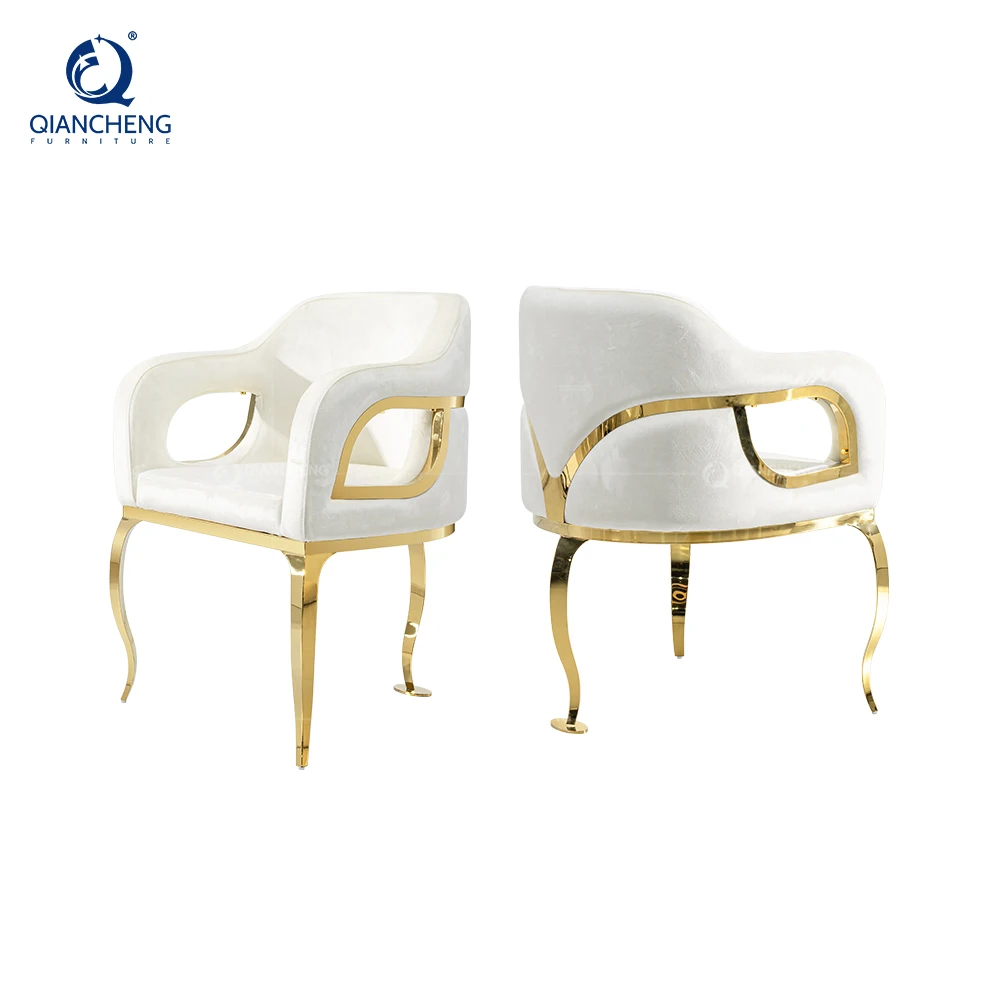 Supplier direct sale creative furniture luxury golden dinning chair louvre furniture china chairs dining foshan