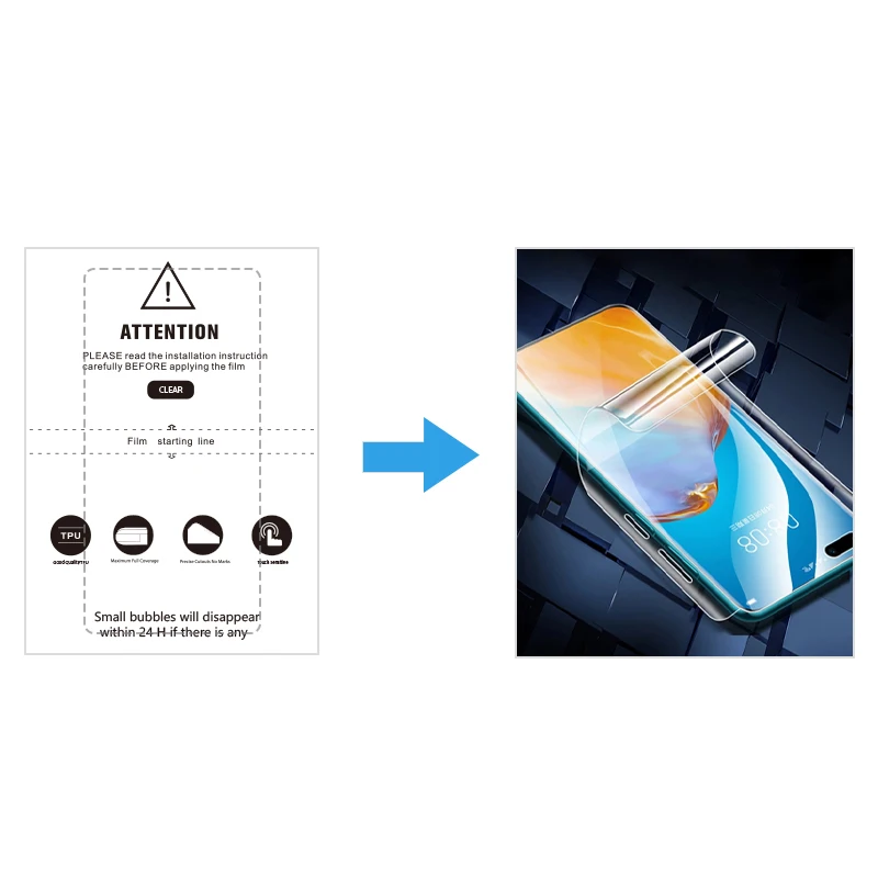 Best Selling 3D TPU hydrogel Screen Protector Film Sheet 180*120mm Protective Film for Phone