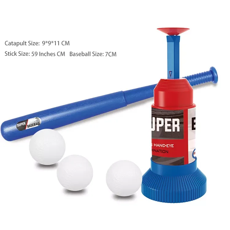 New sports toys outdoor baseball toy with launcher for garden parent-child interaction games toy balls set