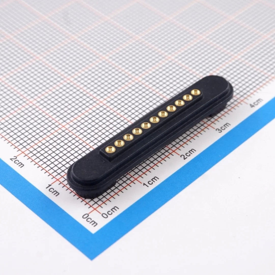 Single Row High Current Battery Switch Probe Strong Force Spring-Loaded Modular 11 Pin Magnetic Connector Pogo Pin