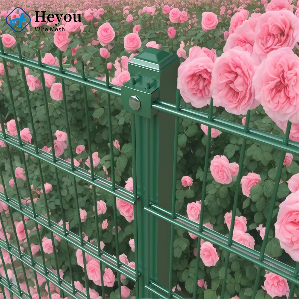 Cheap Price Powder Coated Garden Curved Welded wire Mesh fence Perimeter Fencing Garden fence