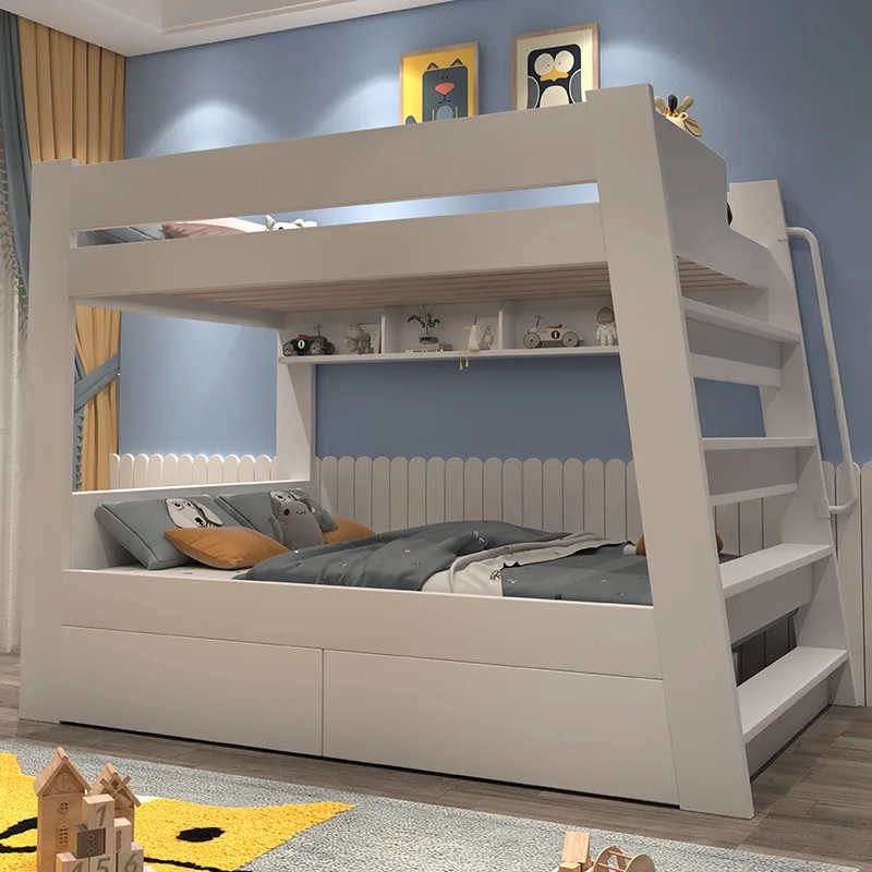 Factory Direct Sale Storage Modern Wooden Furniture Children Kids Beds Bunk Bed