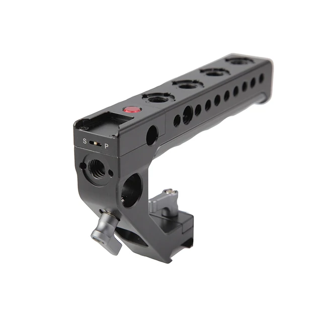 Aluminum camera top handle with camera remote control for Z-cam, SONY and Panasonic cameras. DSLR rigs video shooting.