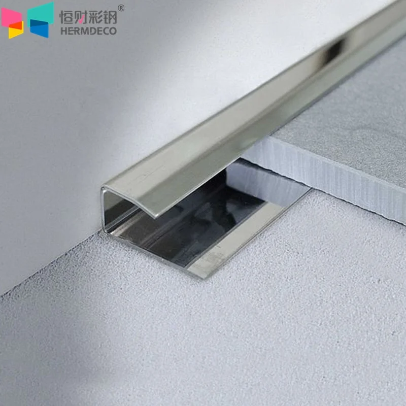 Acero Inoxidable Aisi 316 304 Stainless Steel Mill Test Certificate Sheet Stainless Steel Strips Square Tile Edge Trim