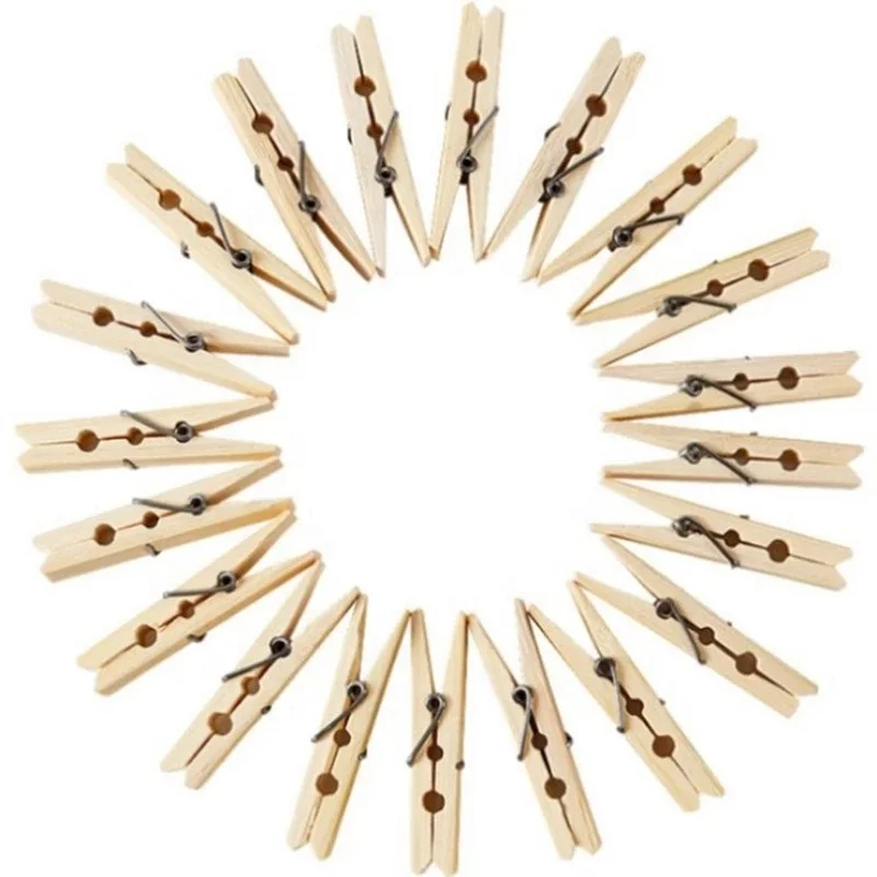 Heavy Duty Outdoor Clothespins for Hanging Clothes Wooden Clips Large Close Pin