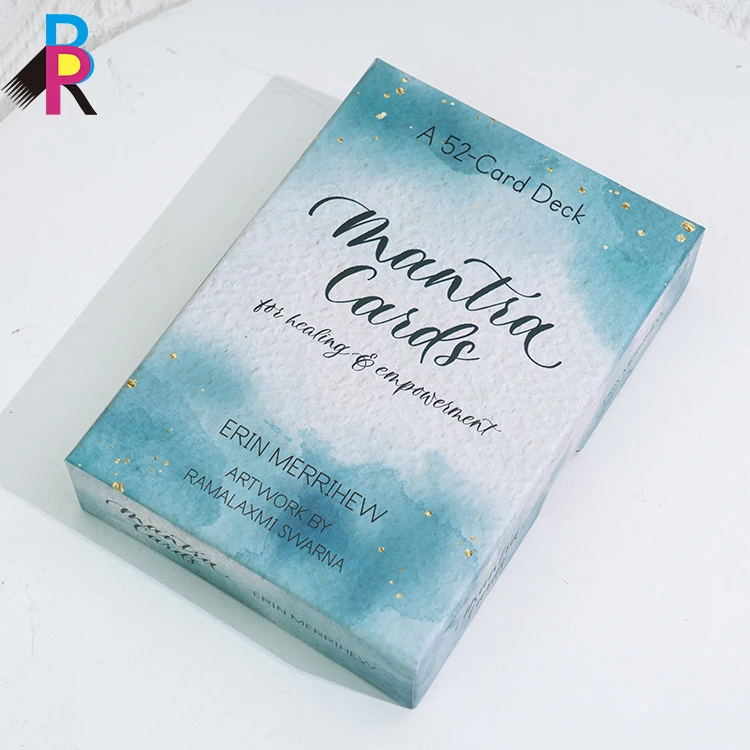 Wholesale  OEM Custom Printing Self Care Gift Box Kit Encouragement Card Deck Perfect Gift Affirmation Cards to Help Yourself