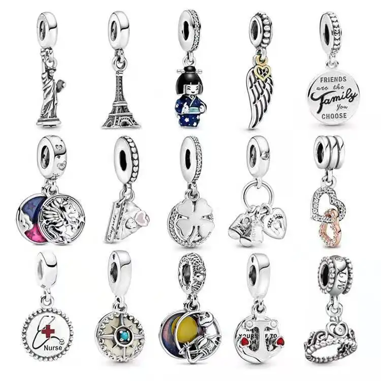S925 Серебряные Браслеты, шармы, бусины с распылителем, Diy аксессуары из бисера ручной работы, украшения браслетов