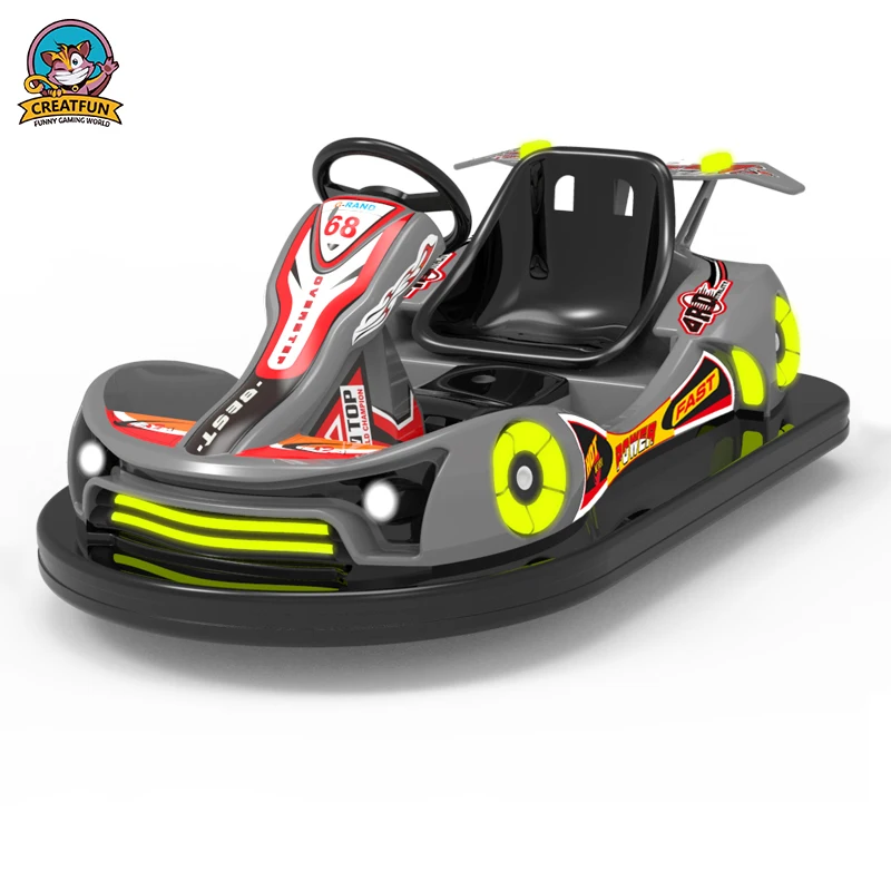 Hot selling outdoor amusement park equipment family games fiberglass electric bumper car
