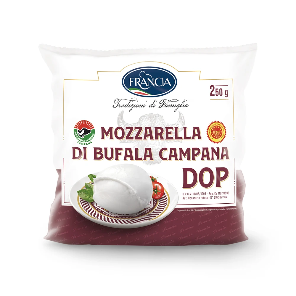 Italian Supplier Excellent Taste Private Label Mozzarella Buffalo Milk Fresh Cheese 250Gr For Export Wholesale