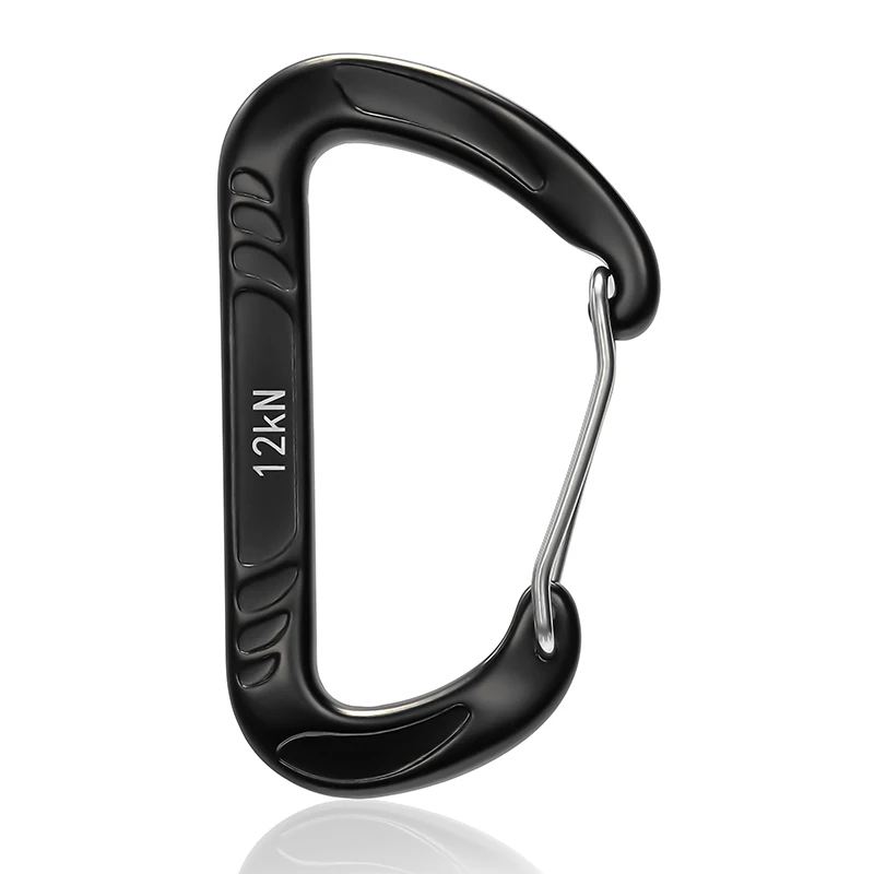 JRSGS Customized LOGO Carabiner Clips Aluminium Snap Hook 12kN S7804S