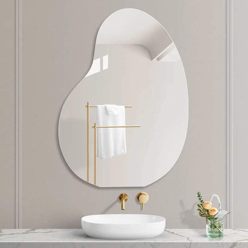 High-end Design Mango Shape Frameless Glass  Bathroom Mirror