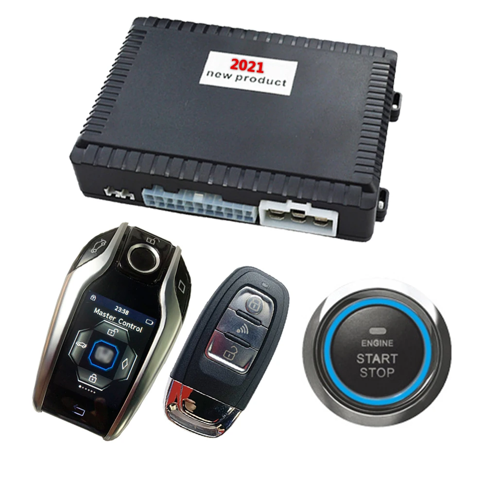 Dropshipping Anti-Hijacking Remote Engine Start Stop Key Lock Car Antenna Car Alarm System