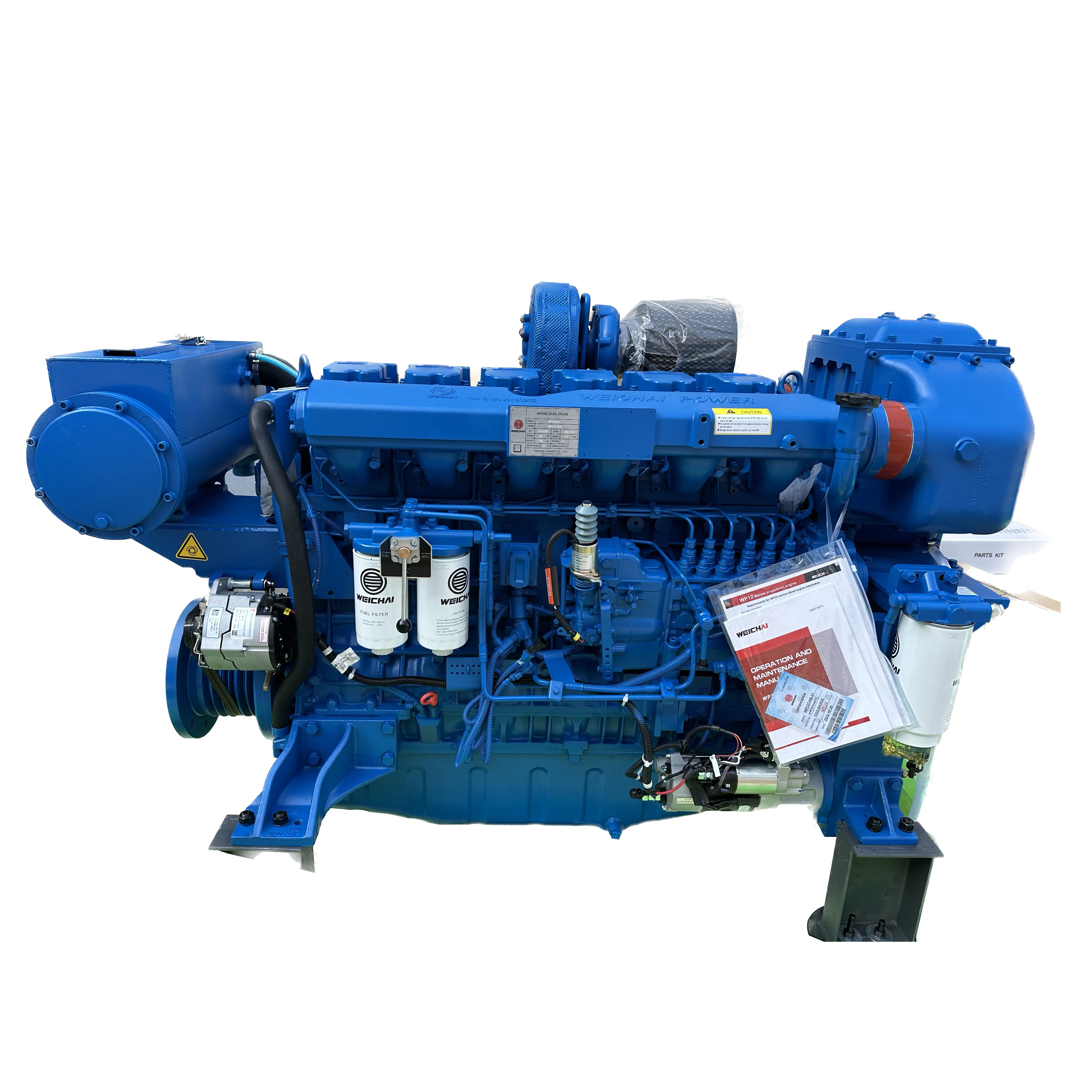 High quality 4 strokes 6 cylinders water cooled weichai WD10C278-21 boat motor marine diesel engine for fishing ship